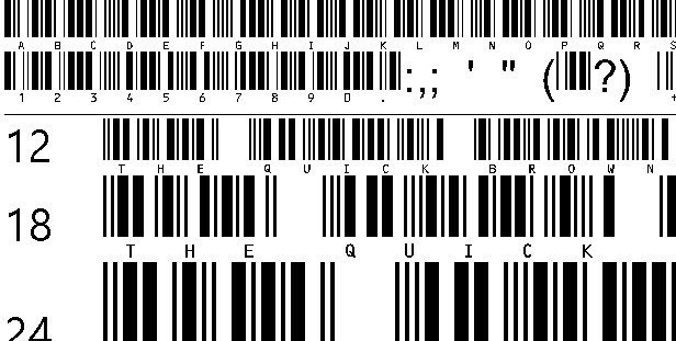 barcode font code 39 full ascii download